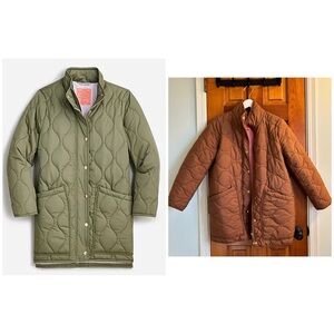 J Crew Quilted Cocoon Puffer Primaloft - MP